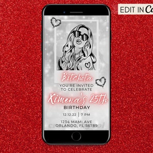 Karol G Birthday Invitation, Bichota Birthday Party Digital Invite