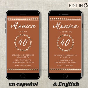 Fiesta Birthday Party Invitation Template, Mexican Birthday, Fiesta Cumpleanos, Spanish Birthday Invite, Any Age, Editable Digital Invite