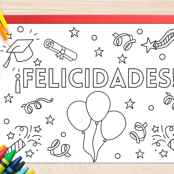 Congratulations Coloring Card - Etsy