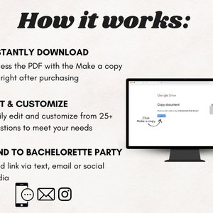Editable Bachelorette Party Planning Questionnaire, Bridesmaid ...