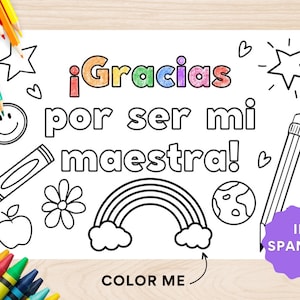 Spanischlehrer Danke Karte zum ausdrucken, Lehrer Wertschätzung Geschenke, Ende des Jahres Lehrer Karte, Lehrer Geschenke, Lehrer Geschenke, sofortiger Download