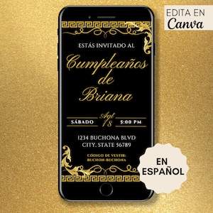 Buchon Fiesta Cumpleanos, Buchona Invitacion, Belico Belica Party, Spanish Invite, Instant Download, Editable Text Message Digital Invite