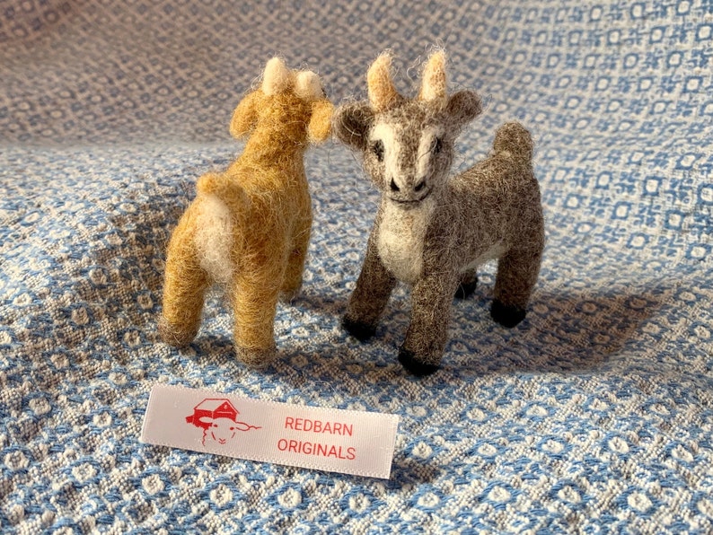 Kit Needle Felted Goat Kit Farm Craft Kit Fiber Art Needle - Etsy