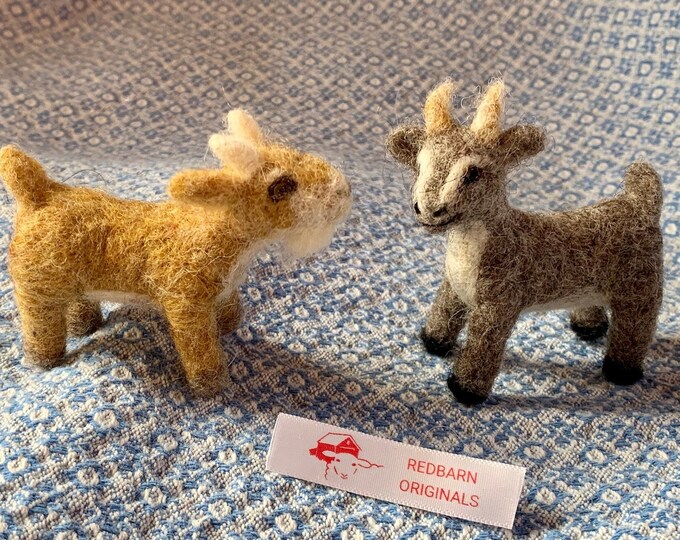 Kit Needle Felted Goat Kit Farm Craft Kit Fiber Art Needle Felting