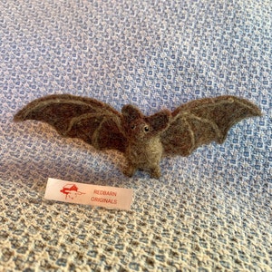 Kit Bat Needle Felting Kit For 2 to 3 Bats Wool shades of Brown and Grey Cute Bat Kit DIY Felting Kit Fiber Art Felt Animal Kit