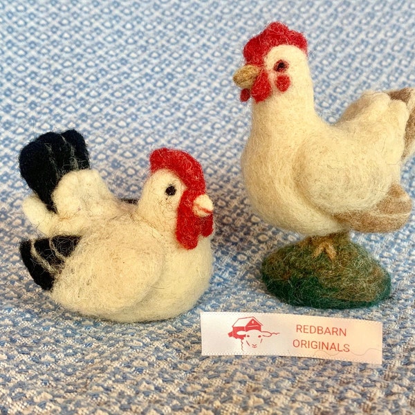 Needle Felt Chicken Etsy