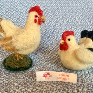 Kit Hen/rooster Needle Felting Kit Includes 2 Needles All Wool - Etsy