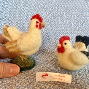 Kit Hen/rooster Needle Felting Kit Includes 2 Needles All Wool - Etsy