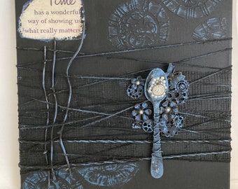 TIME MIXEDMEDIA ARTWORK