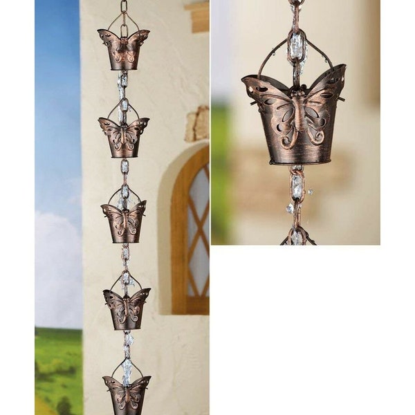 Melrose International Iron Butterfly Rain Chain 61.5