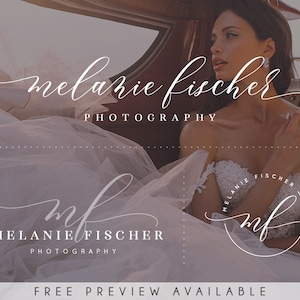 Vorgefertigtes Logo-Design, Foto-Logo und Wasserzeichen, Fotografen-Logo, Kreis-Logo, Signatur-Logo-Set, Benutzerdefiniertes Logo, Branding-Kit, Business