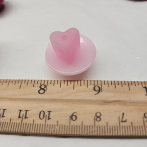 Valentines candle holder and pillar candle for Dollhouse or Lantern