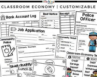 Super forfait économique pour salle de classe | PDF imprimable | Personnalisable | un système de gestion de classe éducative
