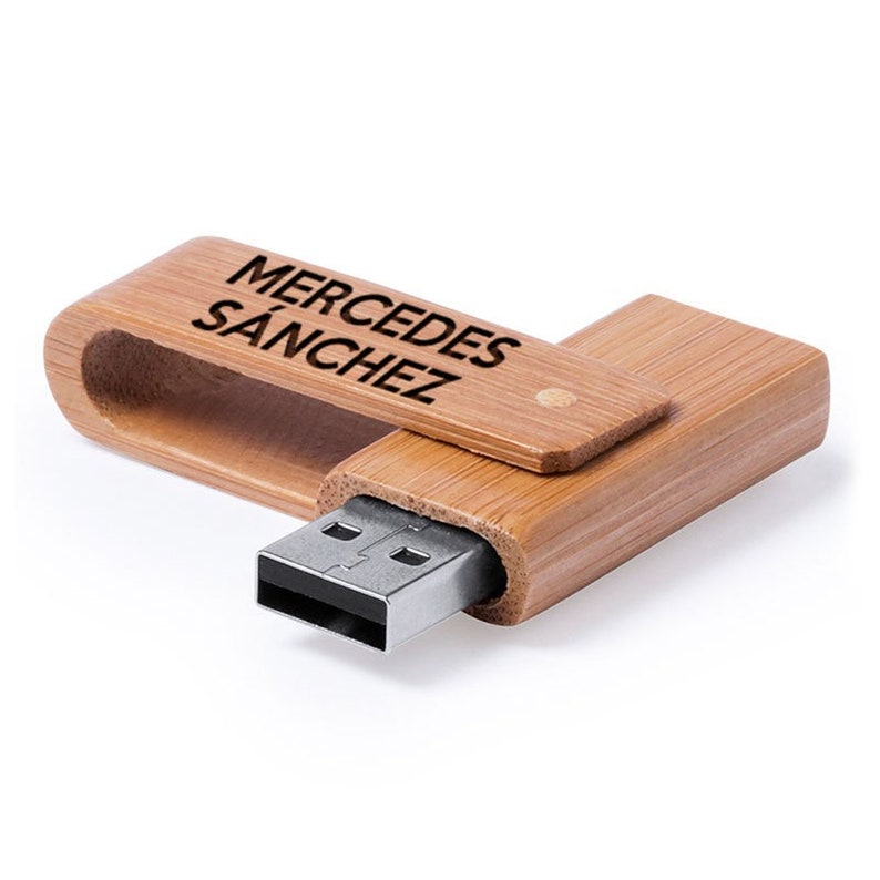 Personalized USB Memory stick 16 GB engraved Bamboo wood Etsy