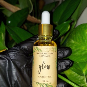 Carrot Oil/ Organic Facial Oil/ Sunflower Infused Carrot Oil/ Facial Oil