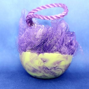 Soap and Pouf  Soap with Pouf  Soap on a Rope