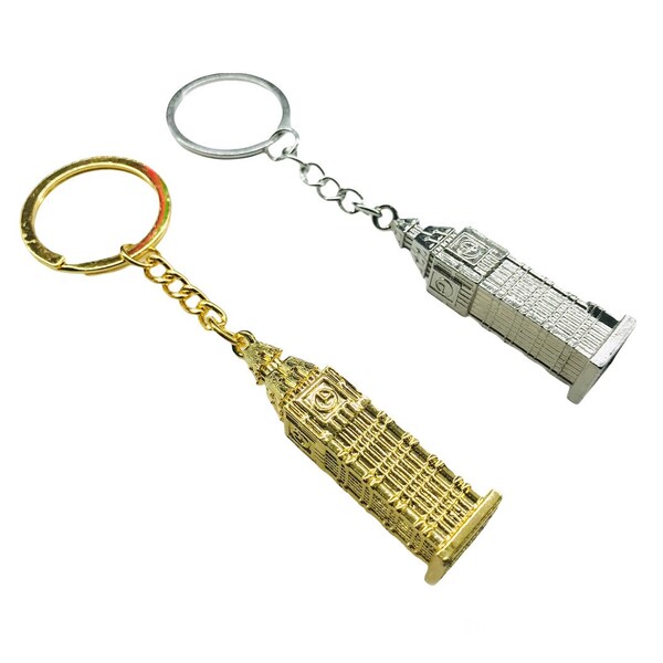 Big Ben Keyring, London Design, Bag Charm Party Bag Filler Cadeaux, Couleurs disponibles