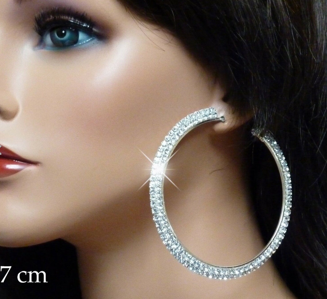 large rhinestone hoops