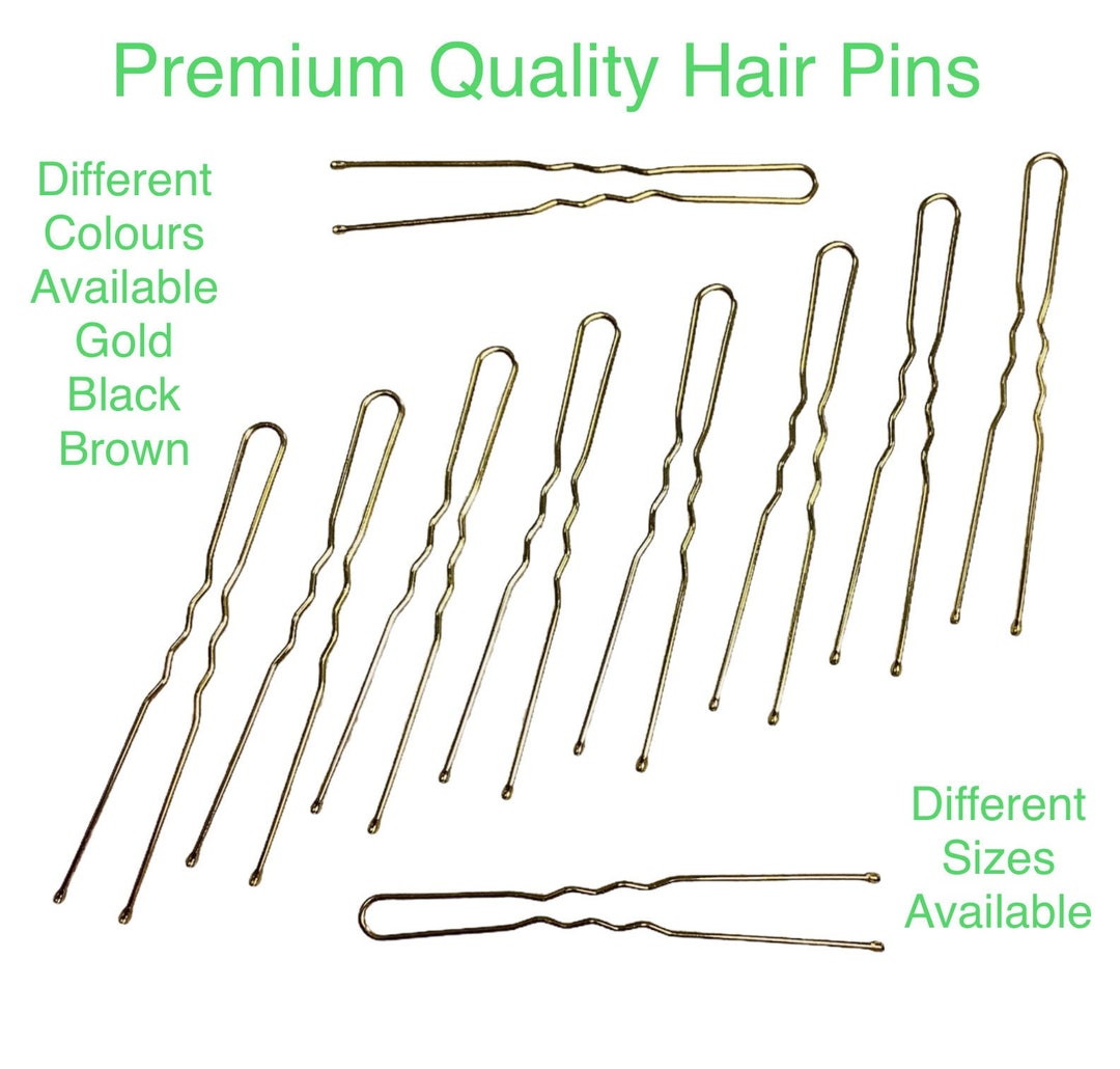 10 X Hair Bobby Pins. Different Colours and Sizes Available Hair Pins ...