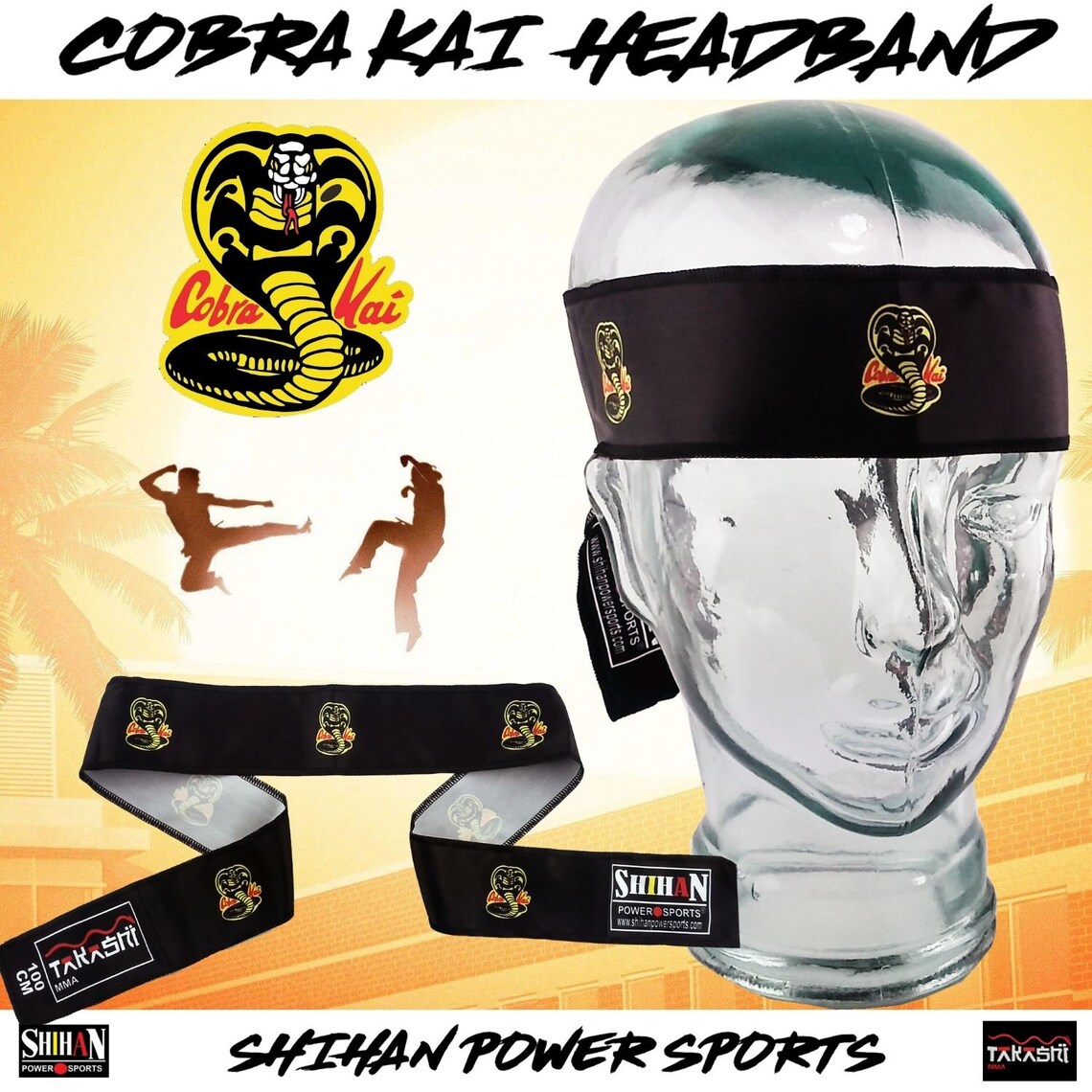 Cobra Kai Multi Print design headband Martial Arts Karate Kid Etsy