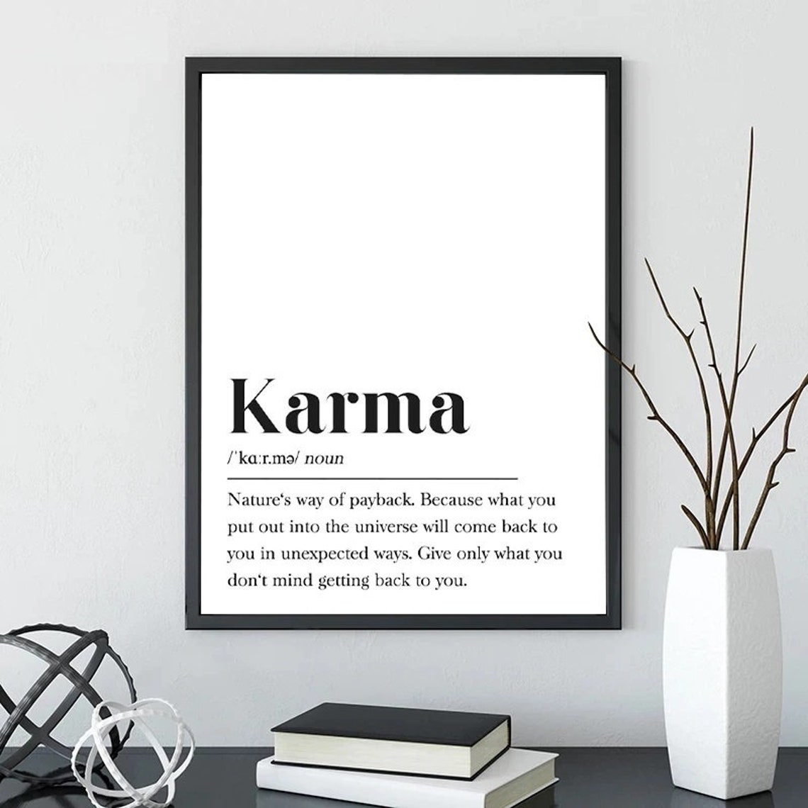 Karma Digital Download Wall poster Ideal Gift Present Karma Etsy