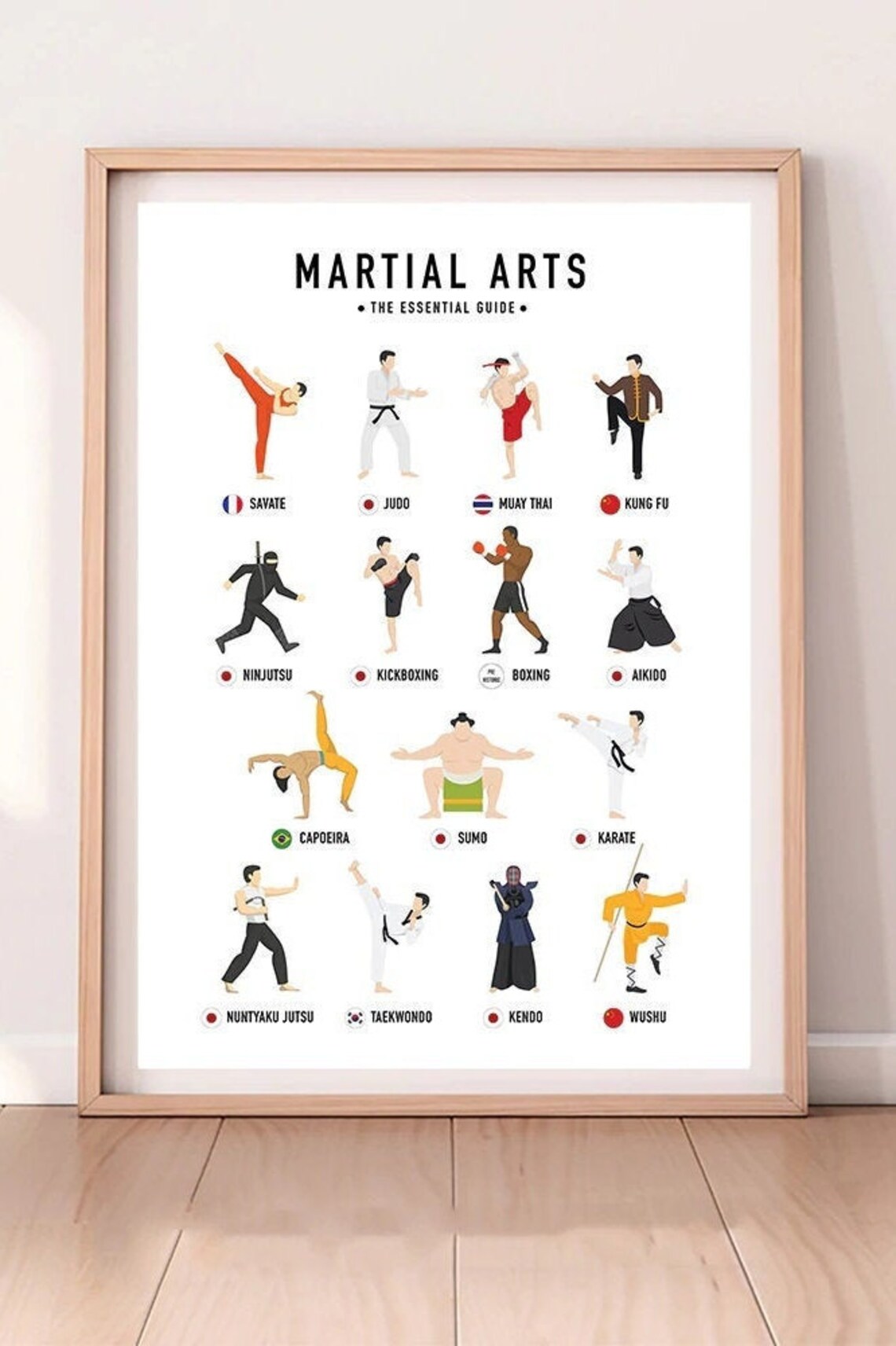 Martial Arts Poster Digital Download Etsy