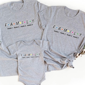 Custom Family Shirt, Customized Names Of Family Shirt, Custom Name Shirt, Family Shirt, Custom Shirt, Name List Shirt, Family Matching image 1