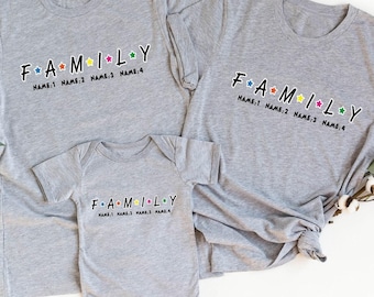Custom Family Shirt, Customized Names Of Family Shirt, Custom Name Shirt, Family Shirt, Custom Shirt, Name List Shirt, Family Matching