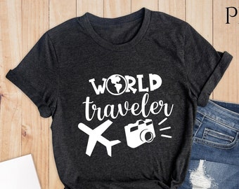 World Traveler Shirt, Traveler Shirt, Family Matching Shirt, Vacation Shirt, Girls Tank Top, Girls Trip Shirts, Vacation Shirts