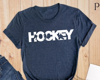 Hockey T-Shirt, Hockey Tee, Ice Hockey Shirt, Hockey Player Shirt, Hockey Gifts, Hockey Coach Shirt, Love Hockey Shirt, Hockey Lover Mom Tee