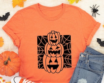 Stacked Pumpkin Halloween Shirt, Pumpkin Shirts, Funny Halloween Shirts, Pumpkin Lover, Fall Shirt, Halloween Tees, Autumn Shirt