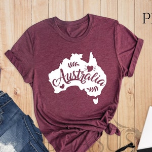 Australia Map Shirt, Travel Lover Shirt, State Home Shirt, Australia T-shirt, Animal Lover Shirt, Australian Shirt, Australian Gift Shirt