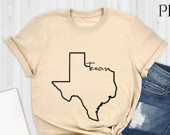 Texas Shirt, Texas Map Silhouette Tee, Texas Cities Shirt, Texas Lover Shirt, Gift For Texas Lover, Texas State Shirt, Texas Home Shirt