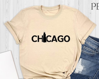 Chicago Shirt, Chicago Gifts, Chicago Souvenir, Gift From Chicago, Chicago City T-Shirt, Land of Lincoln Illinois Shirt, Chicago lover shirt