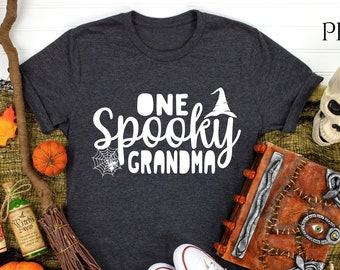 One Spooky Grandma Shirt, Halloween Gift For Grandma, Halloween Grandma Shirt, One Spooky Family Shirt, Family Matching Halloween Shirt