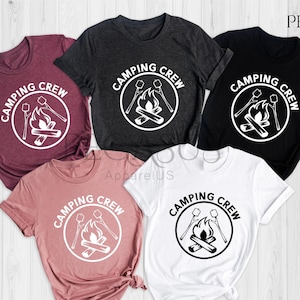 Camping Crew Shirt, Funny Camper Shirt, Camp Shirt Women, Camp Shirts, Camping Shirt, Funny Camping Shirt, Camping Gift, Matching Camp Shirt