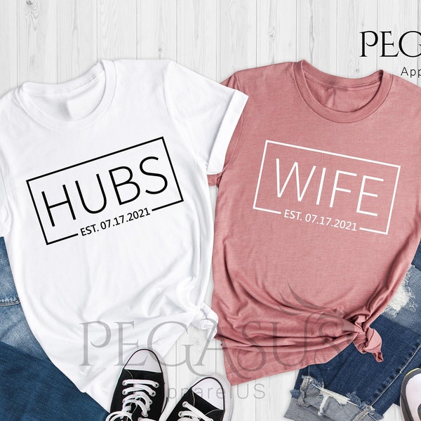Wife and Hubs Shirts - Etsy