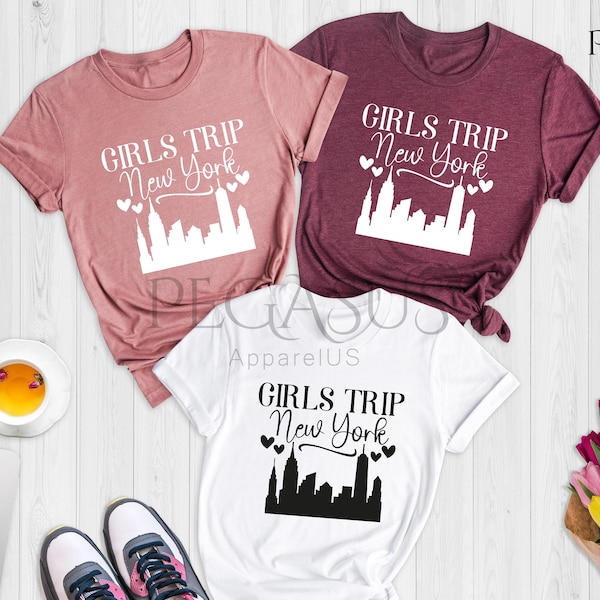 Girl's Trip New York Shirt, New York City Shirts, New York Bachelorette Tees, New York Girls Trip, NYC Shirts, Best Friend Tees,