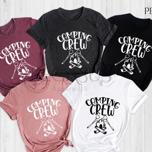 Camping Crew Shirt, Gift For Campers, Hiking Shirt, Adventure shirt, Camping Buddie Shirts, Camping Family Shirt, Happy Camper Shirt