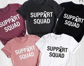 Support Squad T-shirt, Breast Cancer Support Squad Shirt, Cancer Awareness Shirt, Cancer Fighter Support Team Shirt, Motivational Shirt
