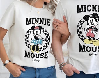 Retro Mickey Shirt, Vintage Minnie Shirt, Disney Vacation Shirt, Disneyland Mickey Shirt, Magic Kingdom Minnie Tee, Classic Mickey Minnie