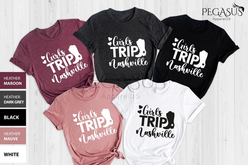 Girl's Trip Nashville Shirts, Southern Shirts, Country Shirts, Southern Bachelorette Shirts, Nashville Bachelorette Party, Best Friend Tees image 1