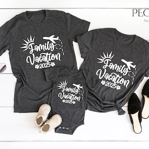 Family Vacation 2025 Shirt, Custom Family Vacation Shirts, Family Matching Shirt, Summer Vacation T-shirts, Funny Travel Shirt, Vacay Mode