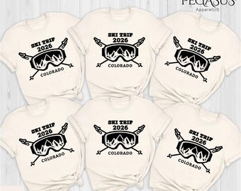 Ski Trip 2026 Colorado Shirt, Family Ski Trip Shirt, Family Trip 2026, Family Matching Vacation Shirt, Ski Snowboard Shirt, Family Vacation