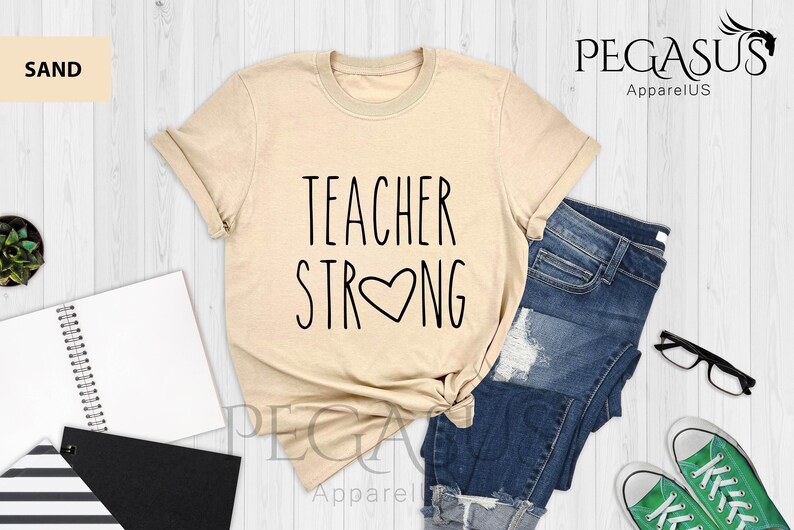 Teacher Strong Tee, Teacher Shirt, Distance Learning, Teacher Life, Teacher Appreciation, Quarantine Shirts, Quarantine Teacher Shirt image 1