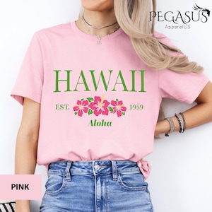 Hawaii Aloha Shirt, Hawaii Gift Shirt, Hawaii Lover Shirt, Home State Shirt, Hawaii Trip Tee, City Of Hawaii, Summer Hibiscus Flower Sweater