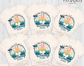 Disney Family 2025 Shirts, Personalized Disney Outfit, Disneyland Vacation Trip Shirt, Disney Trip Shirts, Custom Disney Holiday 2025 Tee