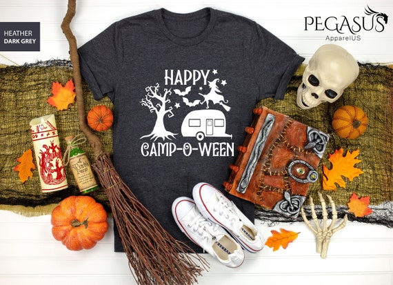 Happy Campoween Shirt, Halloween Camping Shirt, Camping T-shirt, Hiking Shirt, Spooky Season, Halloween Vacation Shirt, Witchy Shirt