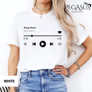 Custom Song Name Shirt Gift For Birthday, Custom Artist Name Shirt, Custom Song Name T-Shirt, Custom Favorite Artist Tee, Favorite Song Tee