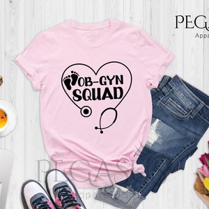 Ob-gyn Squad Shirt, Obstetrician Gynecologist, Shirts for Nurse, Gift ...